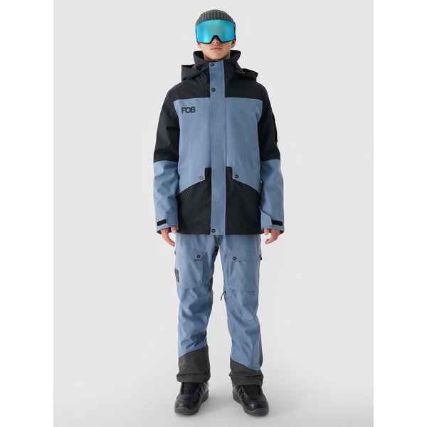Kurtka snowboardowa męska TTJAM509 4F - denim