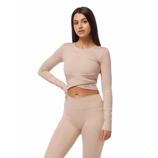 Longsleeve damski Crossover Carpatree - Beige