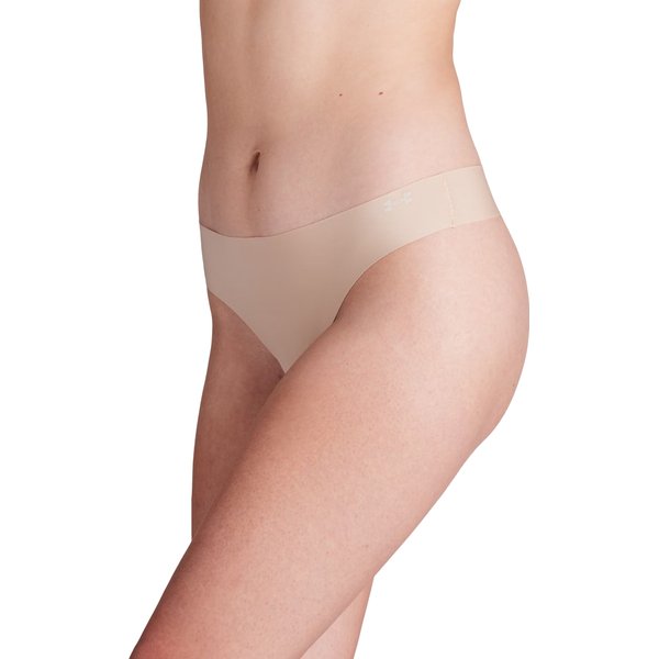 Stringi damskie Pure Stretch NS Thong 3 pary Under Armour - kremowe