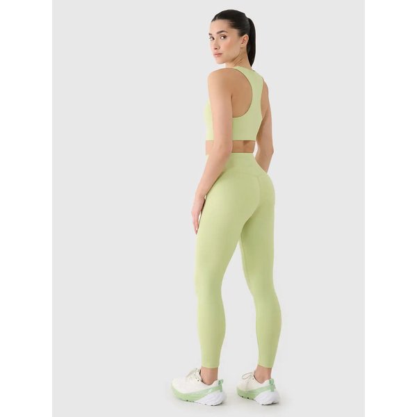 Legginsy damskie TFTIF306 4F - jasna zieleń