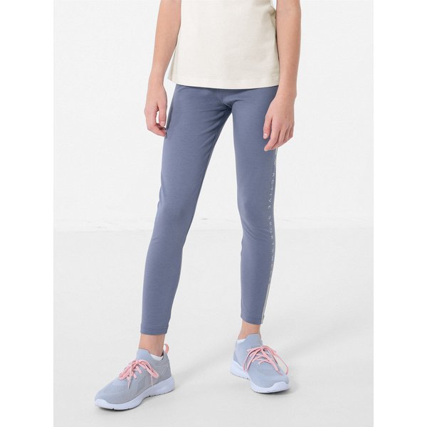 Legginsy dziewczęce HJZ22 JLEG002 4F - denim