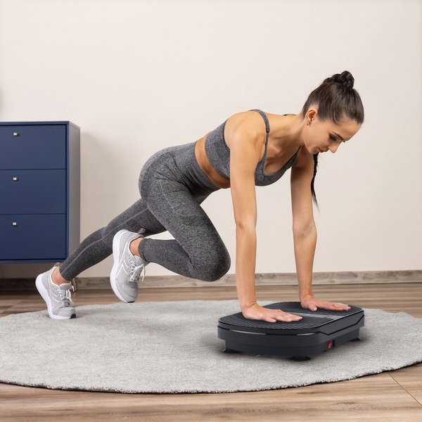 Platforma wibracyjna do ćwiczeń XP300 z pilotem Gymtek - black