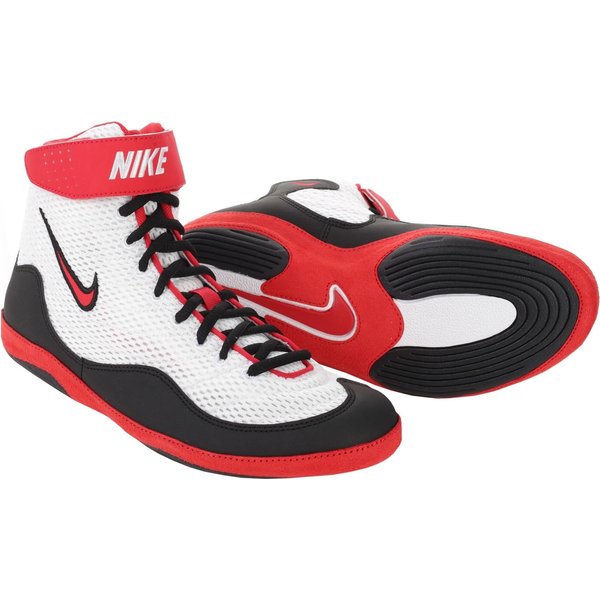 Buty zapaśnicze Inflict 3 Nike - białe/czarne/czerwone