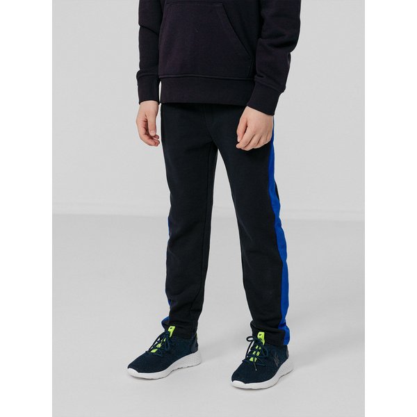 Spodnie dresowe chłopięce HJL22 JSPMD002 4F - granatowe