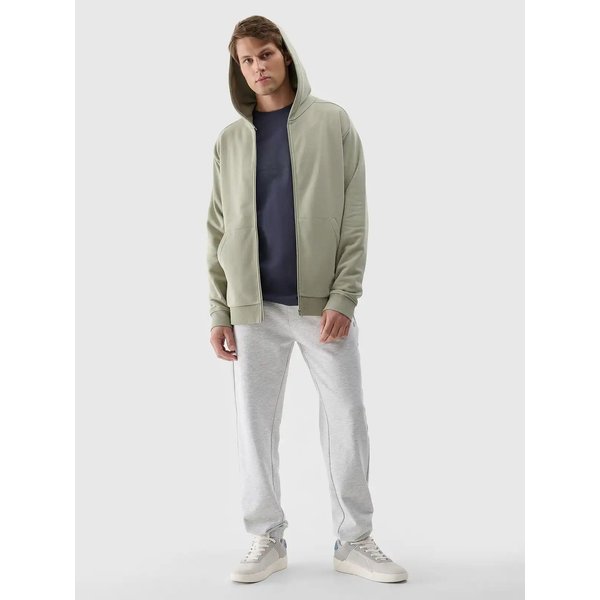 Bluza męska TSWSM1584 4F - oliwkowy