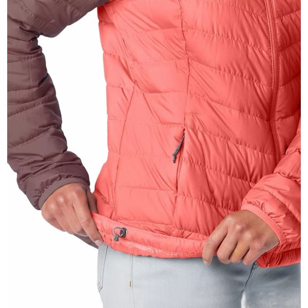 Kurtka puchowa damska Westridge Hooded Down Columbia - Beetroot, Faded peach