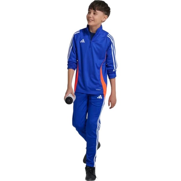 Bluza juniorska Tiro 24 Training Top Adidas - Lucid Blue/White/App Solar Red