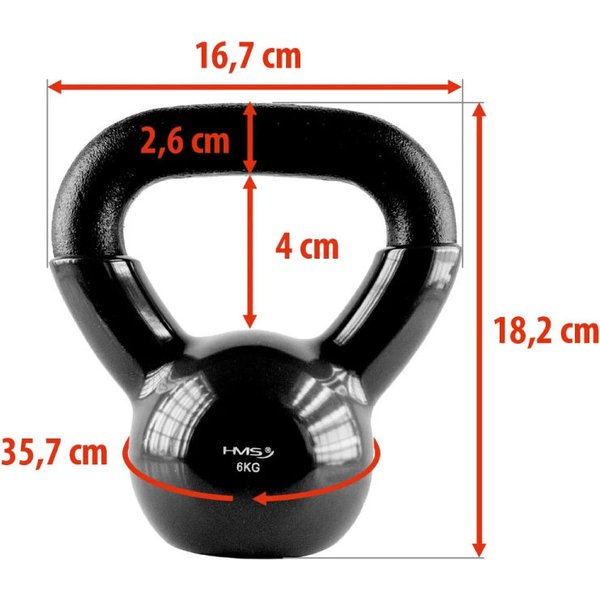 Hantla Kettlebell KNV 6kg HMS