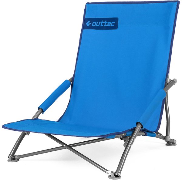 Krzesło turystyczne leżak Outtec WYPRZEDAŻ - niebieski