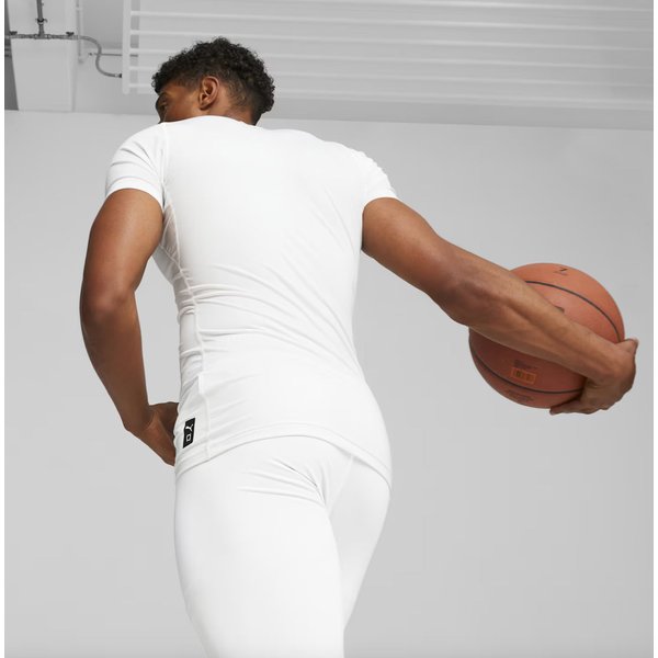 Koszulka męska Hoops Team SS Puma - white