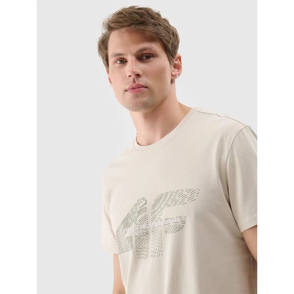 Koszulka męska TTSHM2004 4F - kremowy