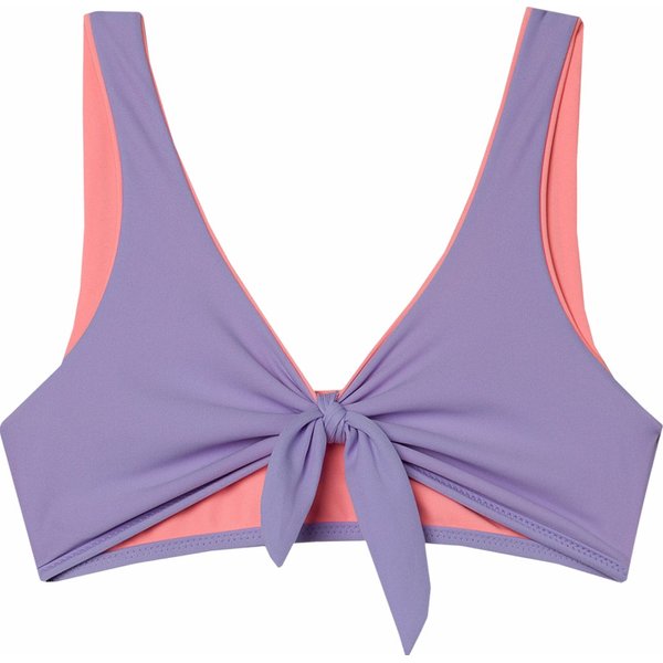 Strój kąpielowy dziewczęcy dwustronny 4FJWSS24UBKSF024 4F - Łososiowy neon