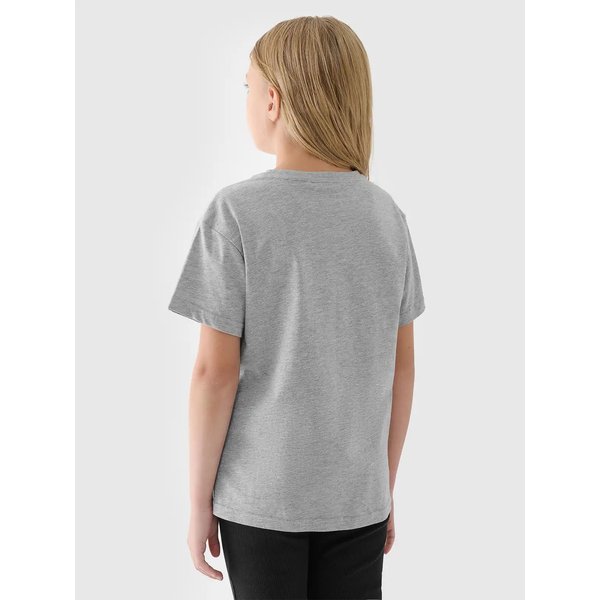 Koszulki dziewczęce TTSHF2333 4F - szary melanż