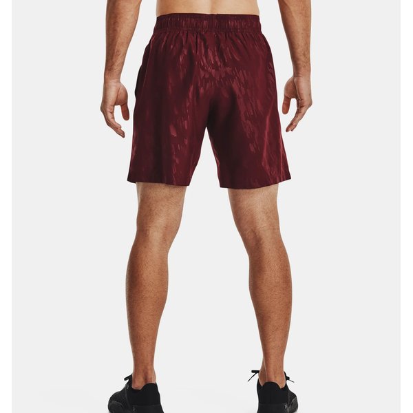 Spodenki męskie Woven Emboss Under Armour - bordo