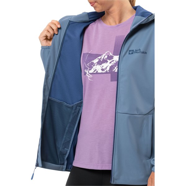 Kurtka damska Feldberg Hoody Jack Wolfskin - niebieska