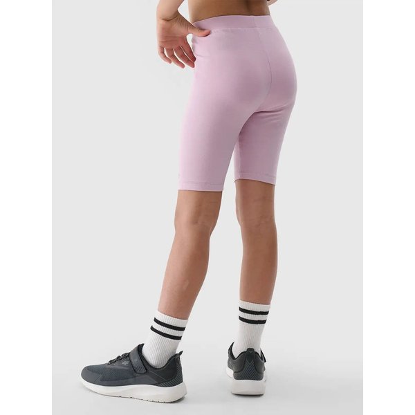 Legginsy, kolarki dziewczęce TSTIF014 4F - jasny róż