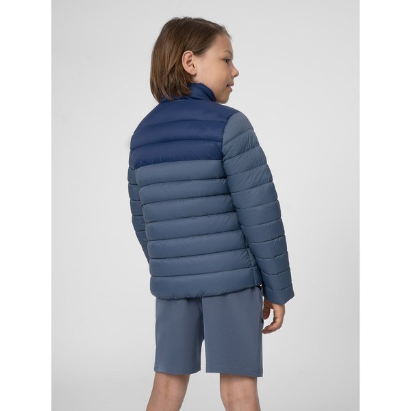 Kurtka puchowa chłopięca 4FJSS23TDJAM077 4F - denim