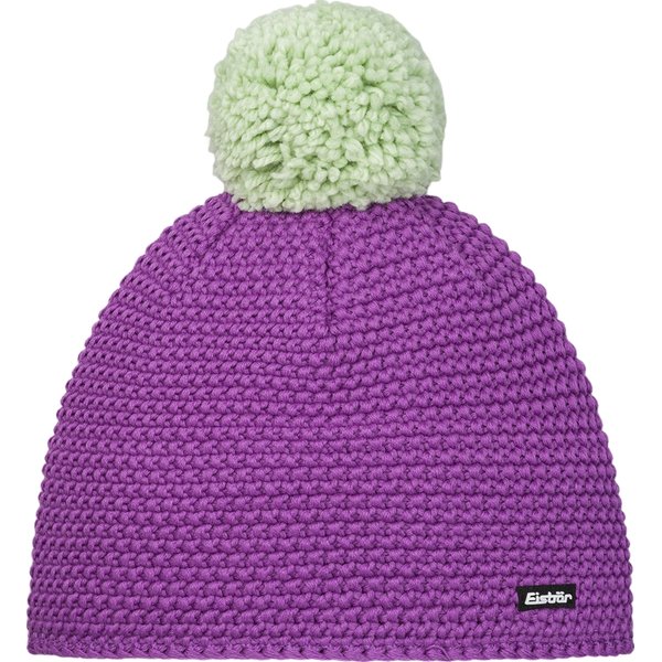 Czapka Merino Jamie Pompon MÜ Eisbar - purple/mint green