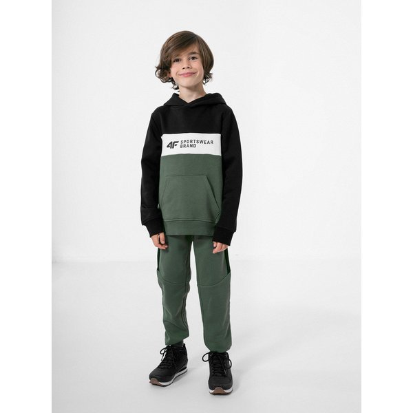 Bluza chłopięca HJZ22 JBLM003 4F - morska zieleń