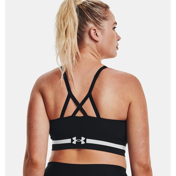 Biustonosz sportowy damski Seamless Low Long Under Armour - czarny