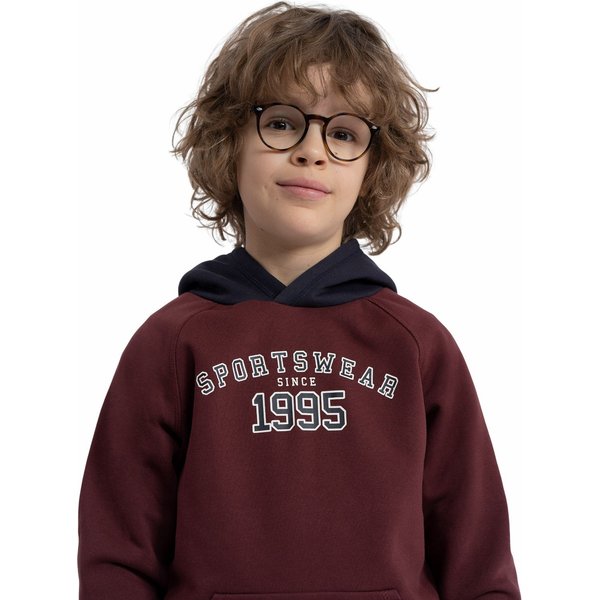 Bluza chłopięca 4FJAW23TSWSM651 4F - burgund