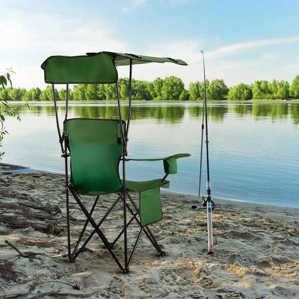 Krzesło turystyczne, wędkarskie Sun XXL Outtec - Sun zielone