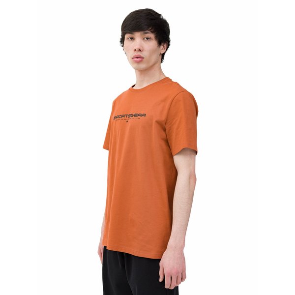 Koszulka męska 4FWSS24TTSHM1156 4F - brąz