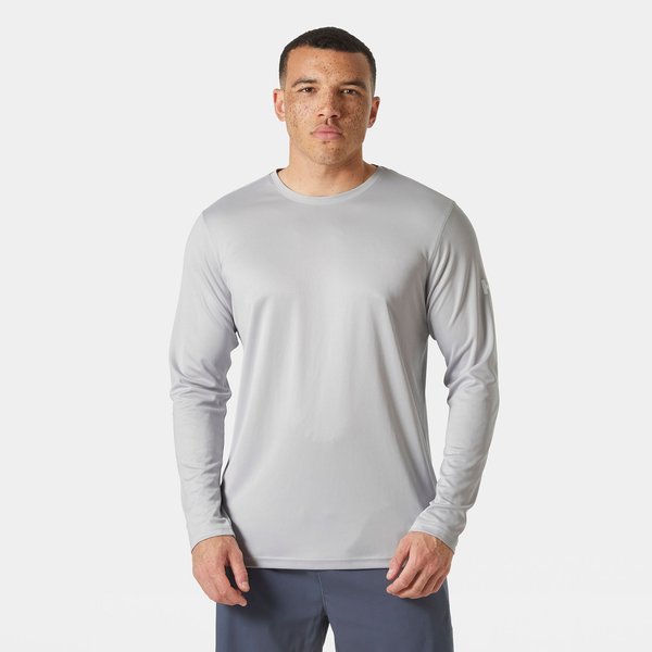 Longsleeve męski HH tech Crew Ls 2.0 Helly Hansen - grey fog