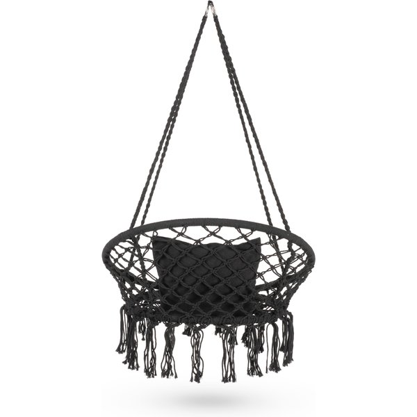 Huśtawka bocianie gniazdo boho XXL Luna Outtec - black