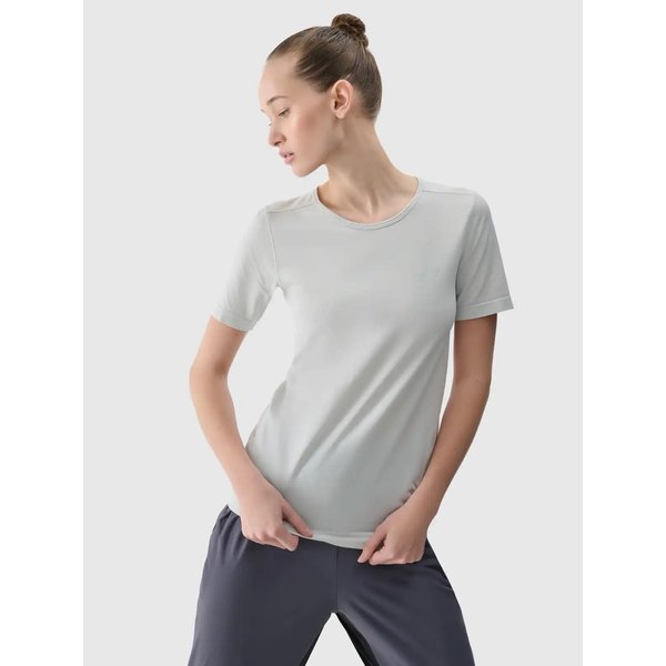 Koszulka damska TFTSF1266 4F - chłodny jasny szary