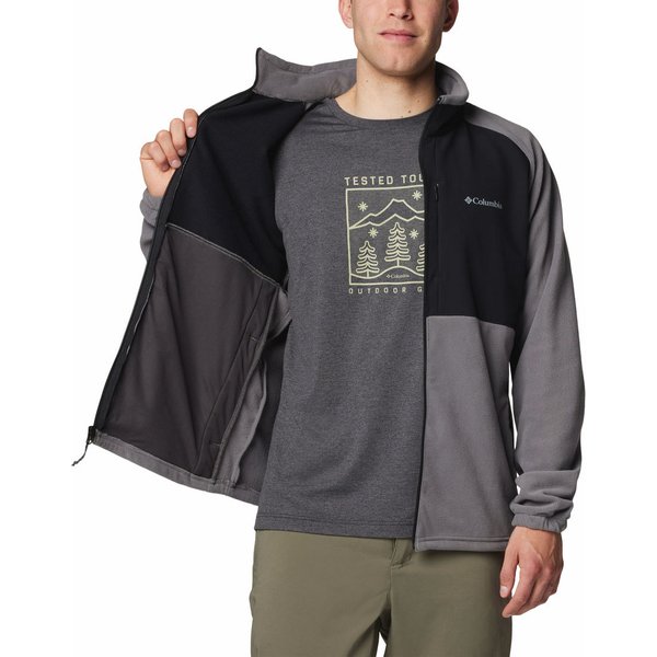 Polar męski Sage Peak Full Zip Fleece Columbia - City Grey, Black