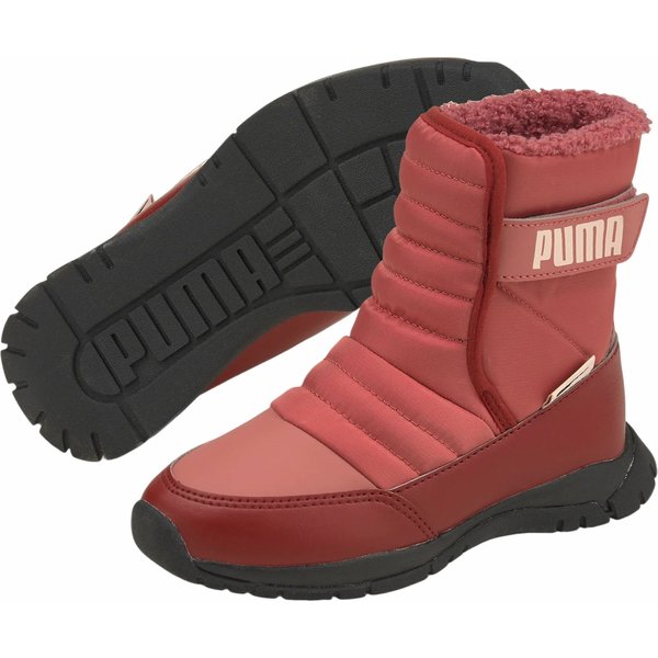 Buty, śniegowce Nieve Boot WTR AC PS Jr Puma - bordowe