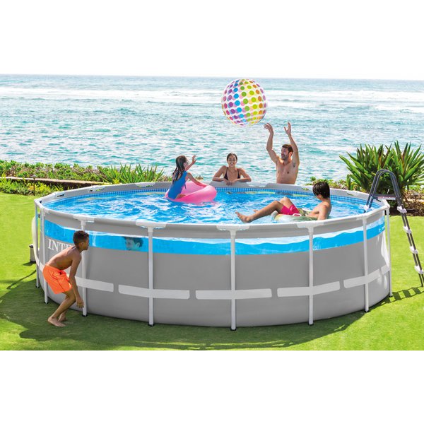 Basen stelażowy Prism Clearviev z pompą 488x122cm Intex