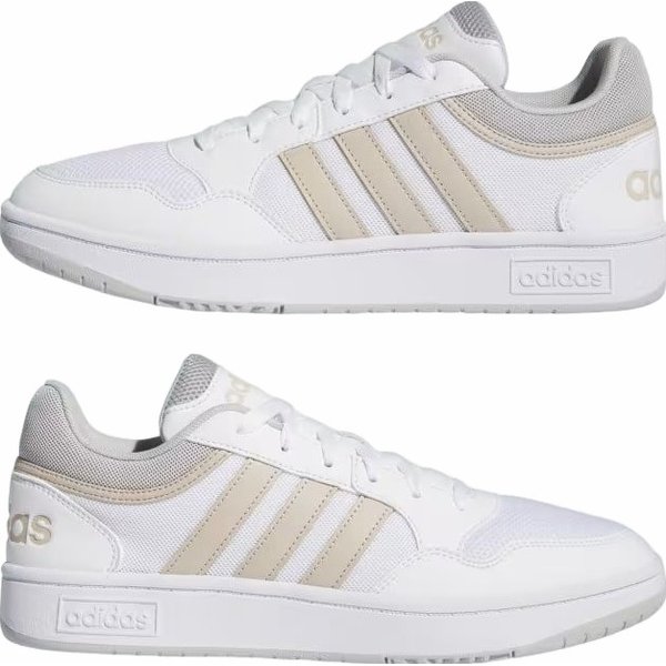 Buty Hoops 3.0 Adidas - białe/beżowe