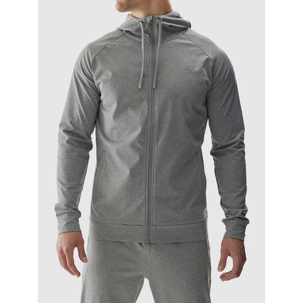 Bluza męska TFSWM403 4F - szary melanż