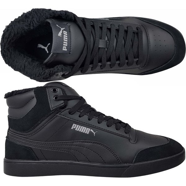Buty Shuffle Mid Fur Puma - czarny