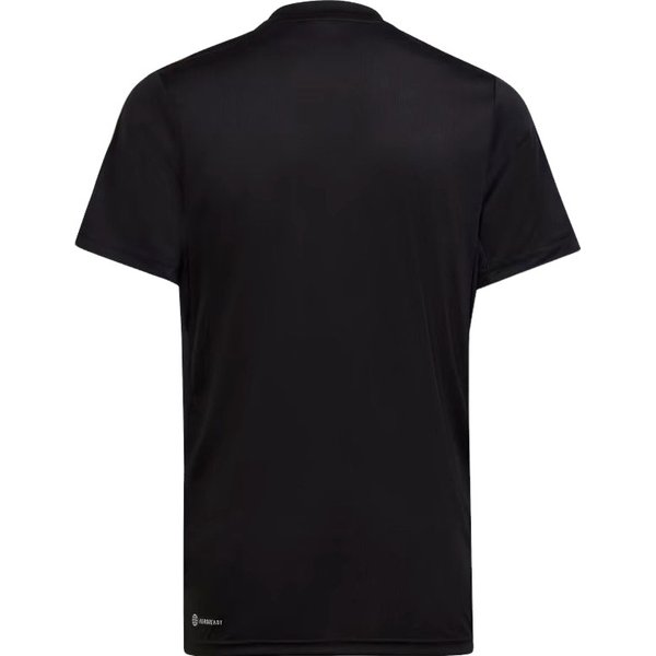 Koszulka juniorska Train Essentials Aeroready 3-Stripes Regular-Fit Adidas - Black