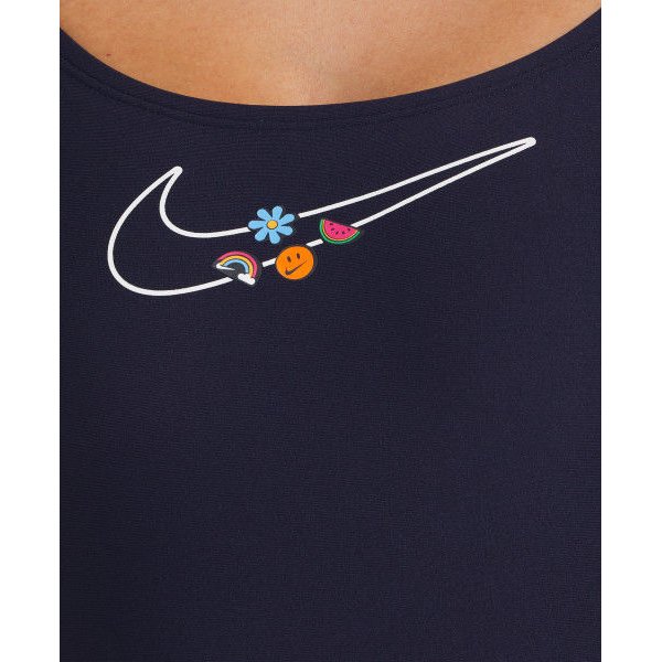 Strój kąpielowy damski Adjustable Crossback Nike Swim - granatowy
