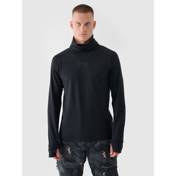 Longsleeve termoaktywny męski UBRUM080 4F - głęboka czerń