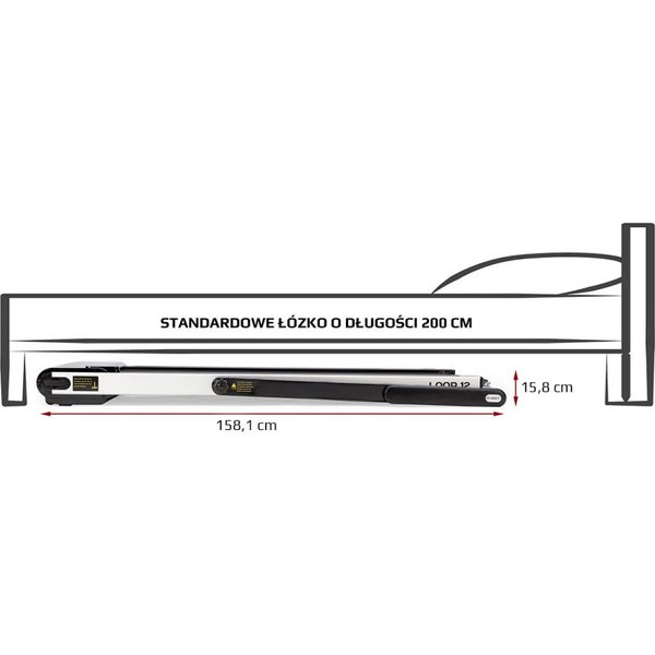 Bieżnia elektryczna LOOP12 HMS - black