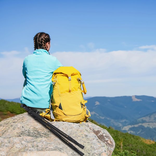 Kije nordic walking Alu 3 Sections Outtec - Alu 3 czarne