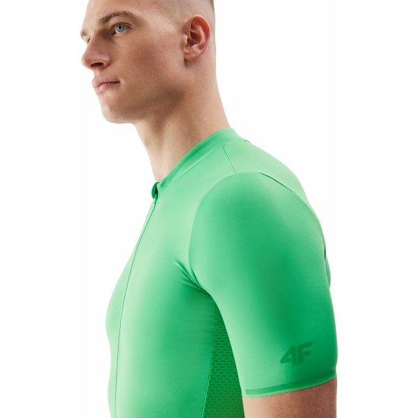Koszulka rowerowa męska 4FSS24TFTSM484 4F - zielony