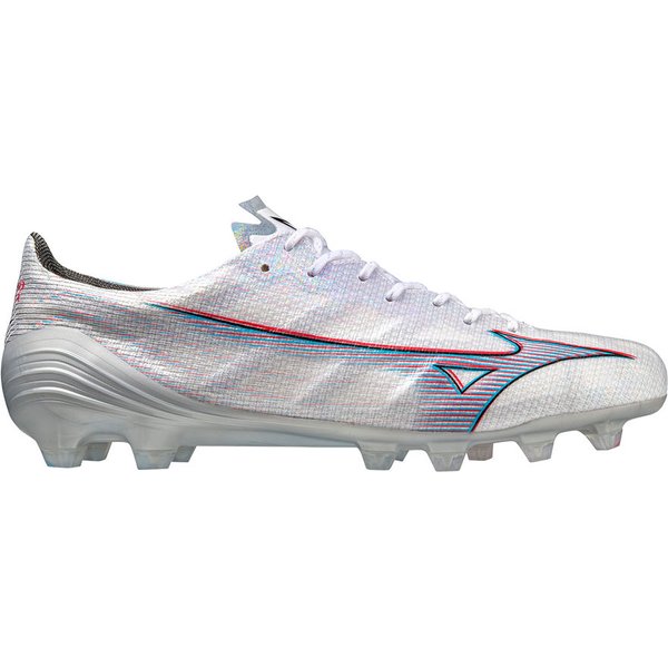 Buty piłkarskie, korki Alpha Japan Mizuno - White/Ignition Red