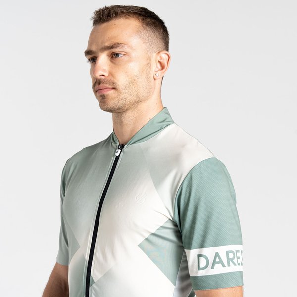 Koszulka rowerowa męska Aep Pedal II Jersey Dare2B - HdgGreen/AqGrey
