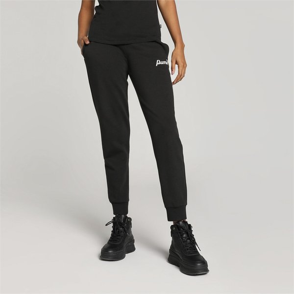 Spodnie dresowe damskie ESS+ Script Puma - Black