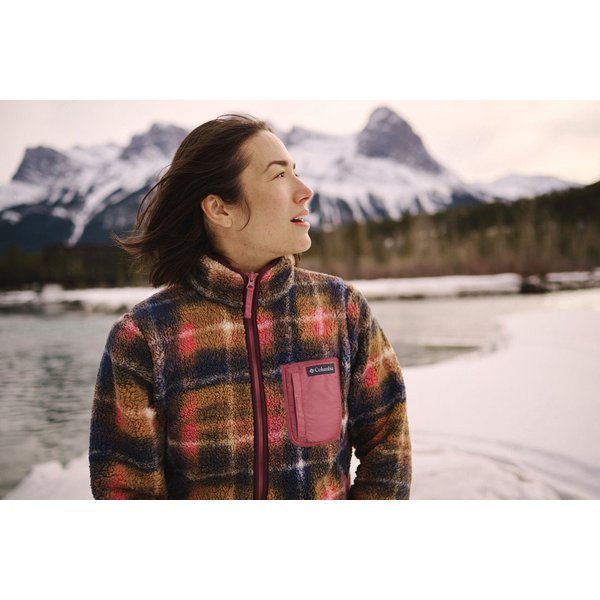 Polar damski West Bend Print Full Zip II Columbia - Camel Brown Omblur