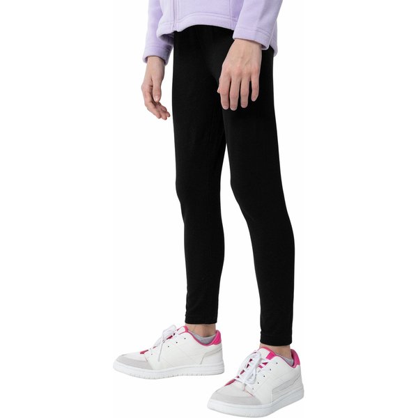 Legginsy dziewczęce 4FJAW23TTIGF093 4F - głęboka czerń