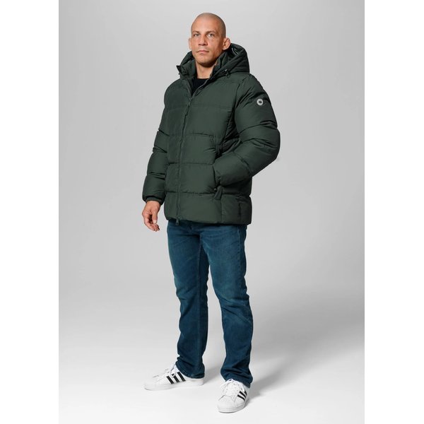 Kurtka męska Duncan Quilted Hooded Jacket Pitbull West Coast - Dark Olive