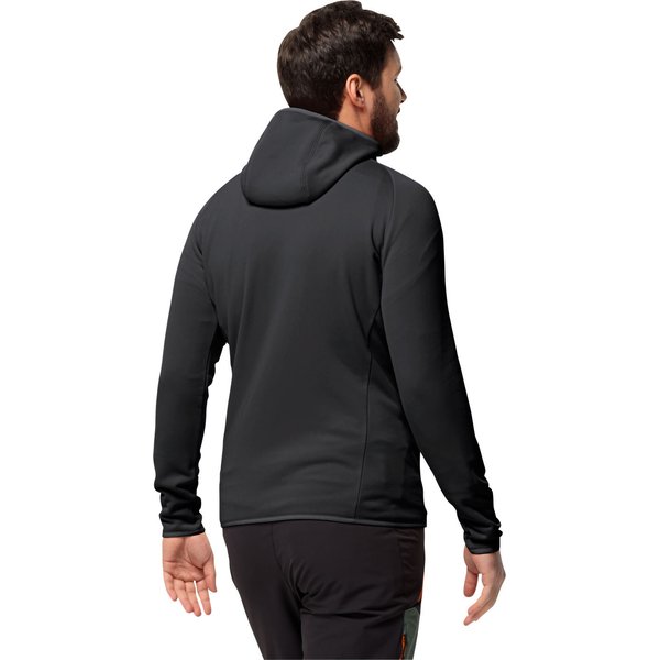 Polar męski Baiselberg Hooded Jack Wolfskin - black