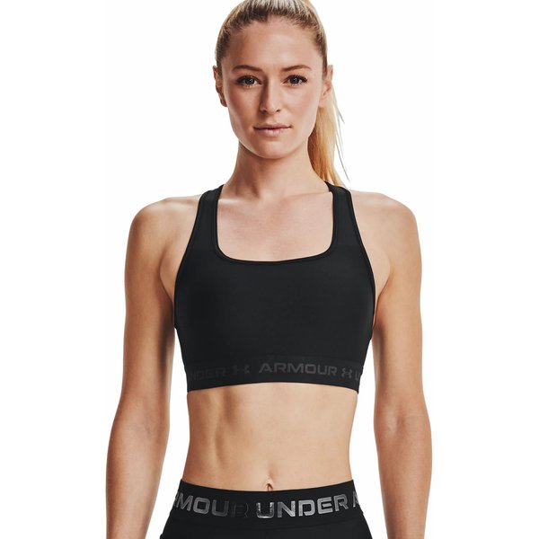 Biustonosz sportowy damski Crossback Mid Bra Under Armour - black